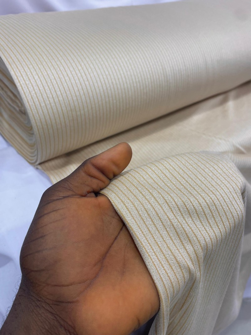 Premium wool Strip Fabric
