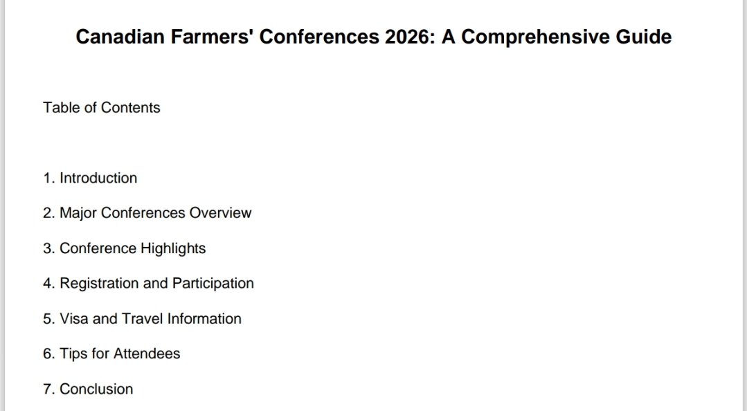"Canada Farmers Conference & Visa Guide 2026: Your Complete Step-by-Step Blueprint!"