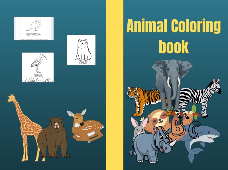 Educational children coloring book