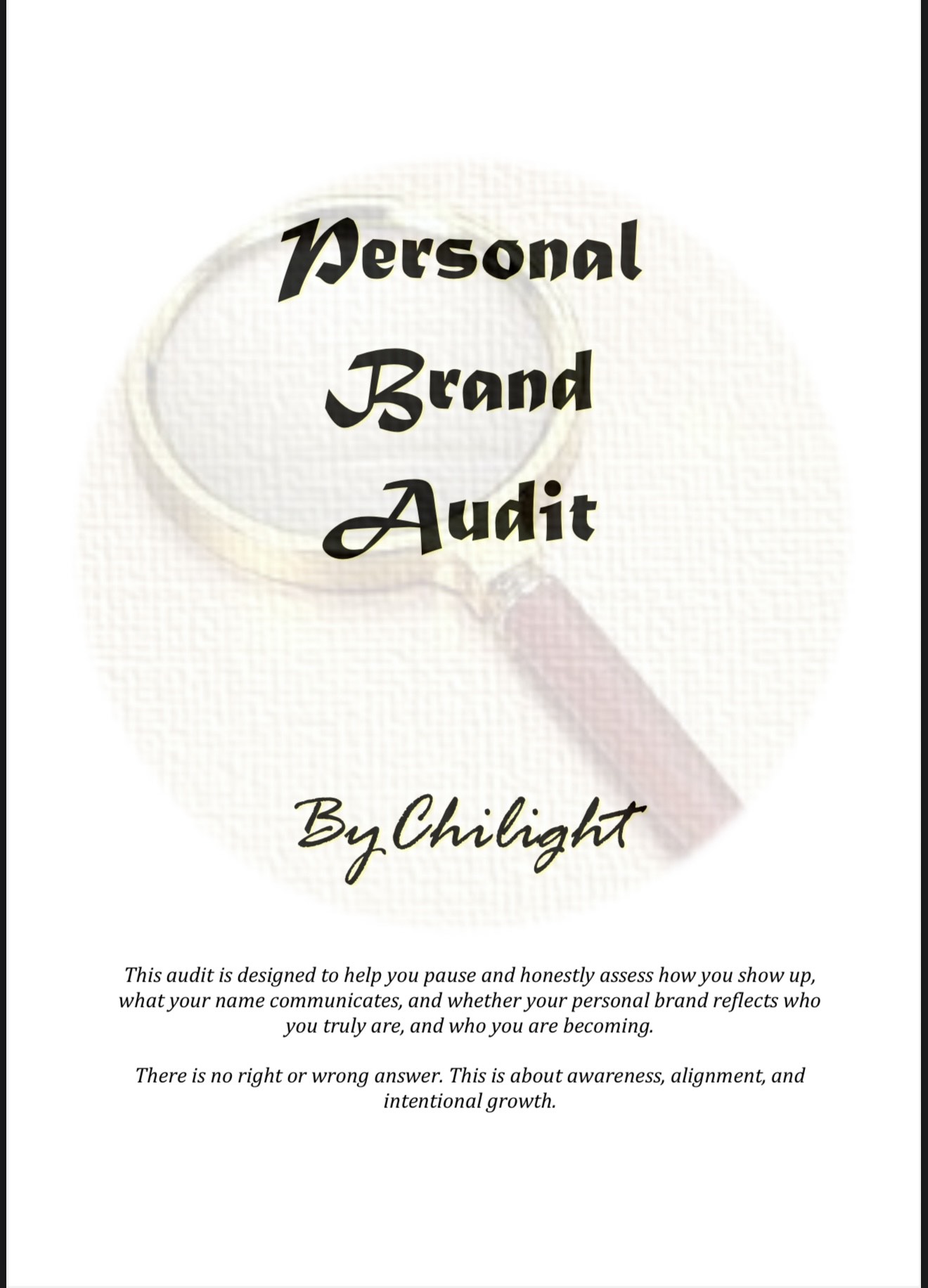 Personal Brand Audit