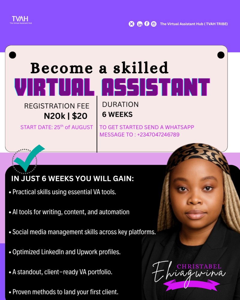 Become A Skilled Virtual Assistant in 6 Weeks
