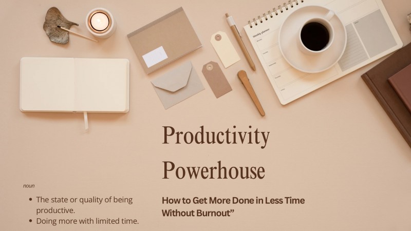 THE PRODUCTIVITY POWERHOUSE