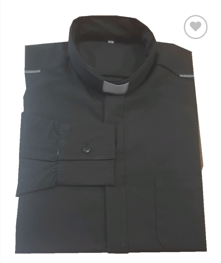 Clergy Shirt and Collar (BLACK Colour)