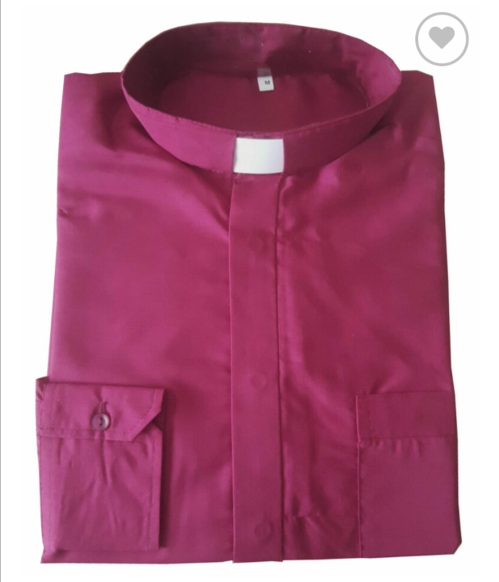 Clergy Shirt and Collar (LILAC Colour)