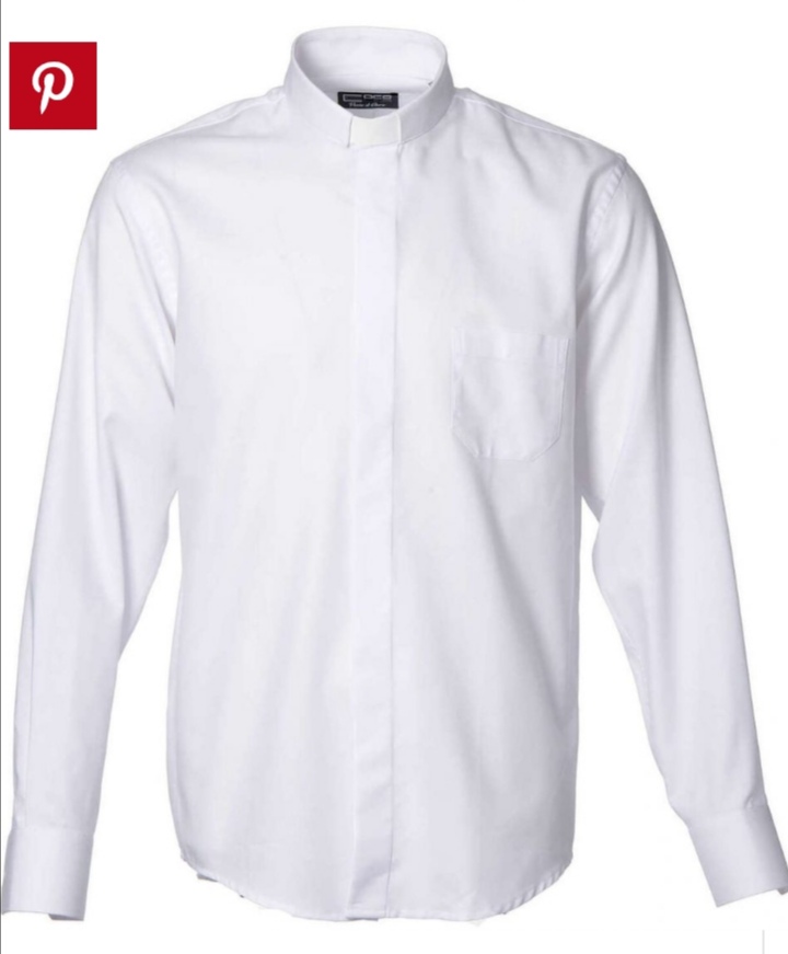 Clergy Shirt and Collar (WHITE Colour)