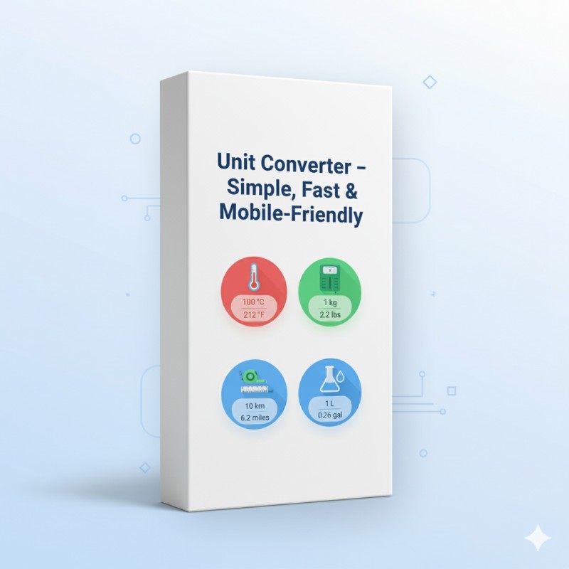 Unit Converter â A Simple and Fast Conversion Tool for Everyday Use