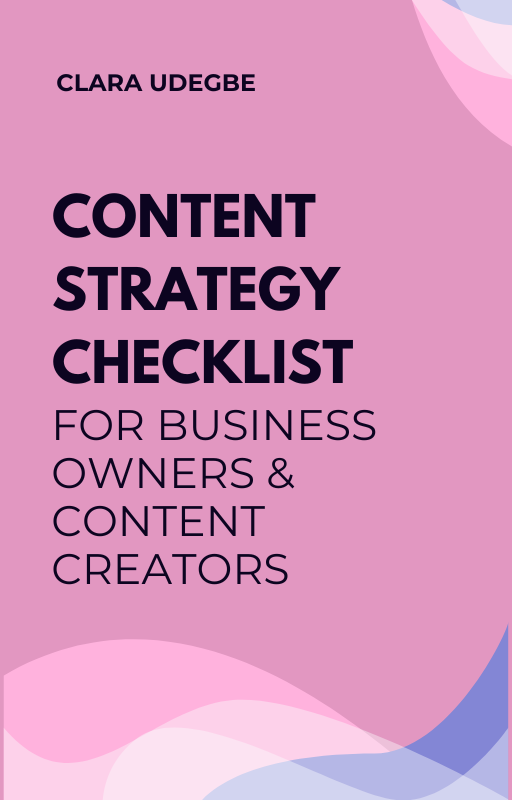 Content Strategy Checklist For Business Owners & Content Creators