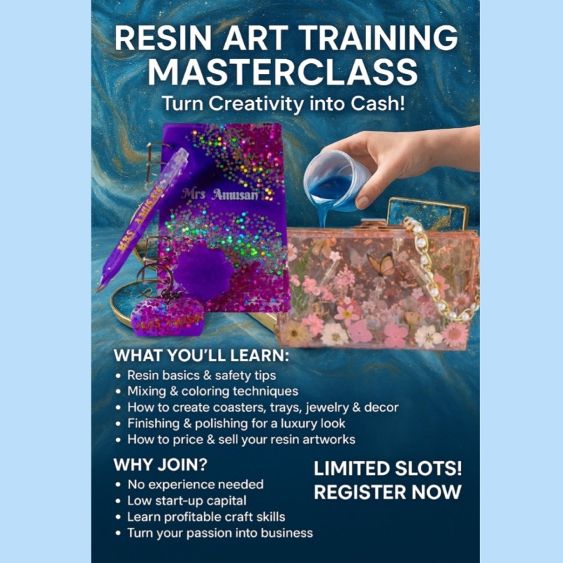 RESIN ART TRAINING MASTERCLASS