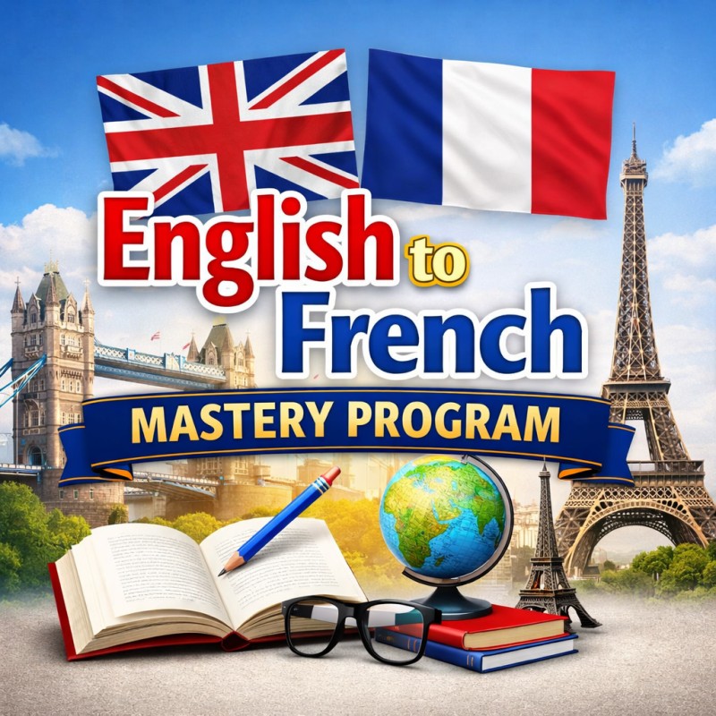 Buy English to French Mastery Program by Clement Nouetakdie Kamgue on Selar