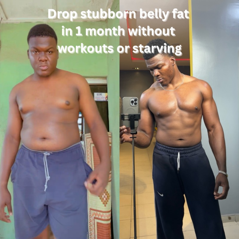 Drop stubborn belly fat in 1 month without workouts or starving