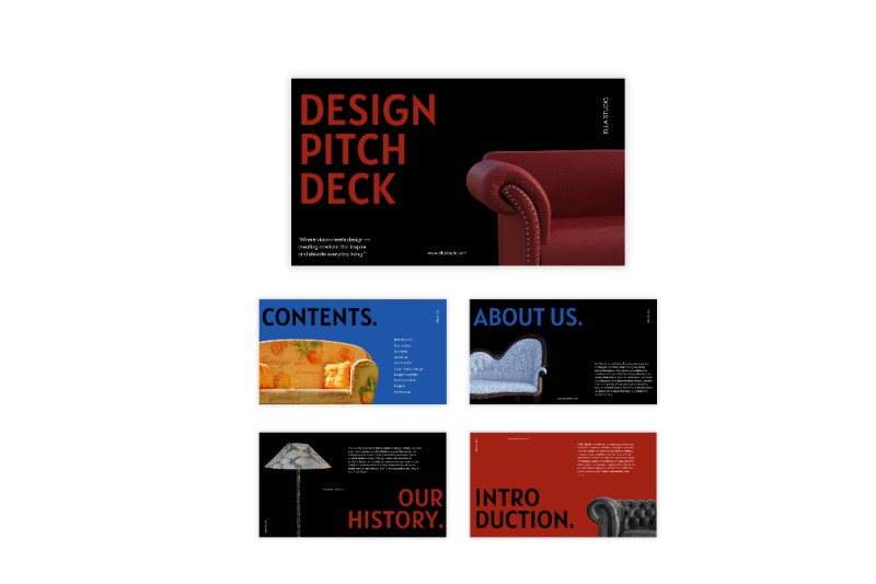 Buy Modern Interior Design Pitch deck Canva Template | Editable by ...