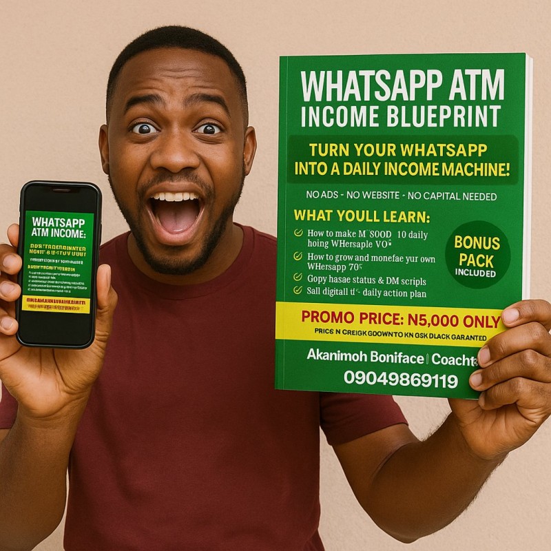 Whatsapp Income ATM Blueprint setup
