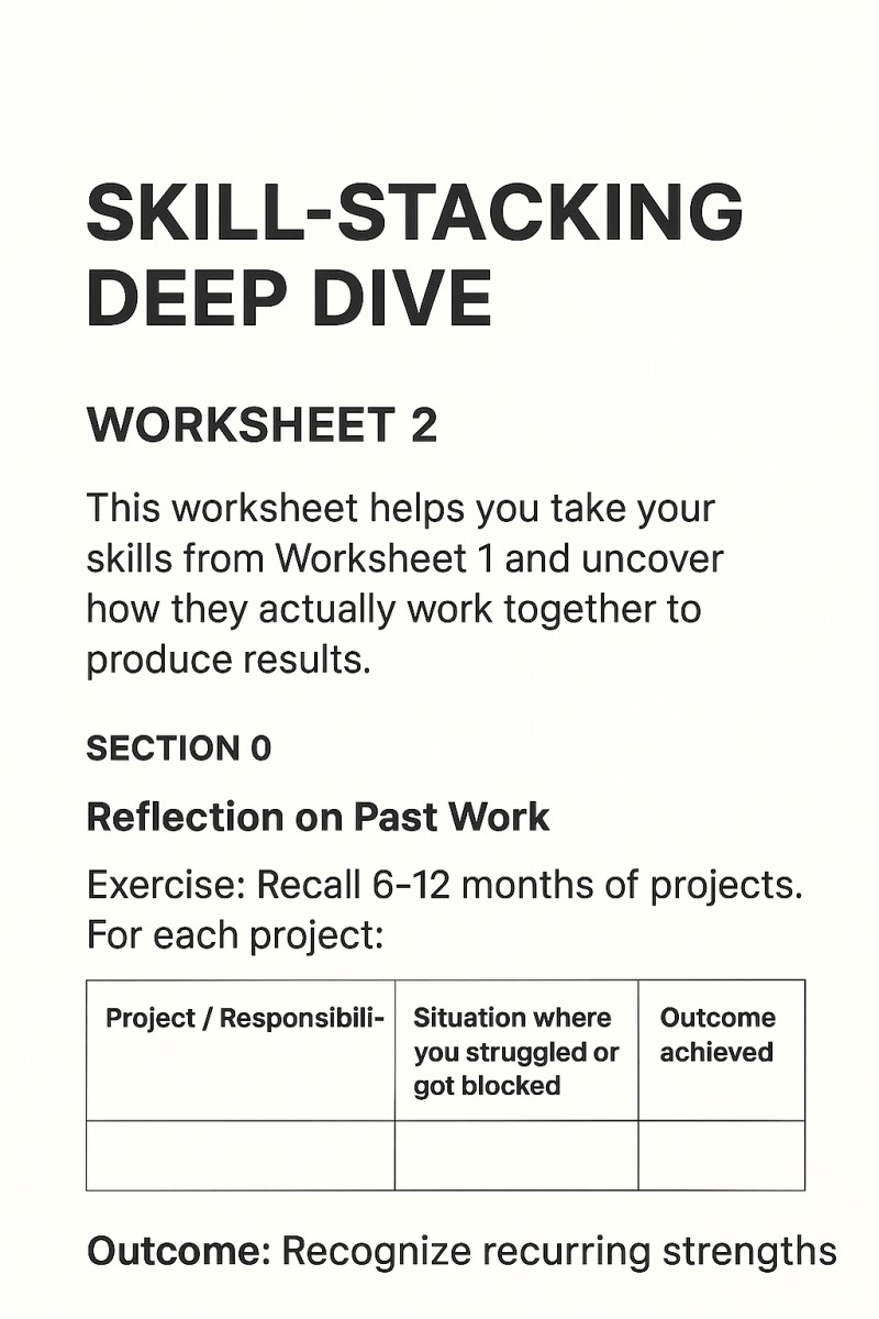 Skill-Stacking Deep Dive - Worksheet 2