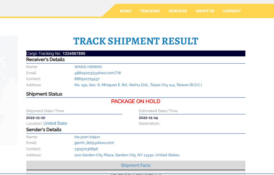 Shipping Website Script Template with Location Changer