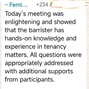 Customer review 1