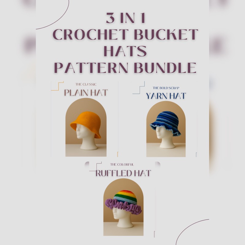 The Bucket Hat Blueprint – 3 Pattern Bundle