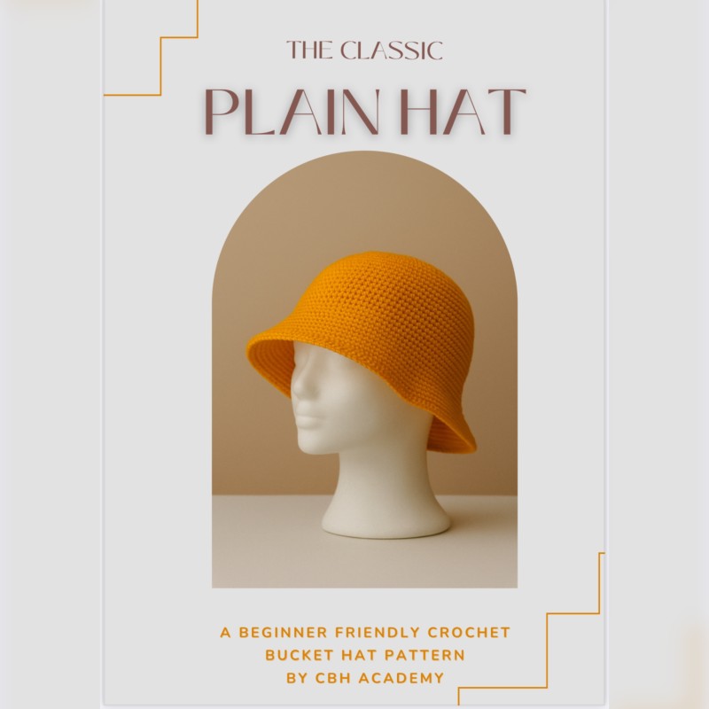 The Classic Plain Bucket Hat Written Pattern