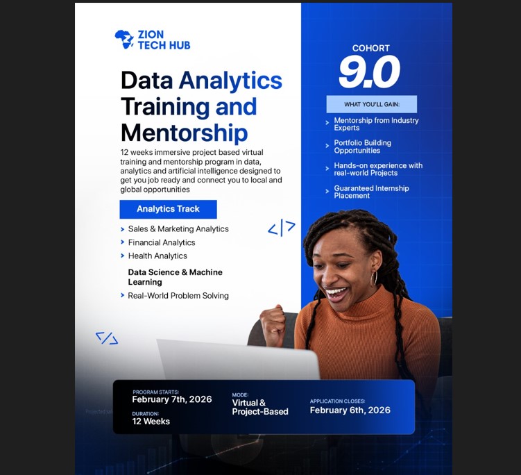 Buy Data Analytics Training and Mentorship Programme (Cohort 9.0) by ...