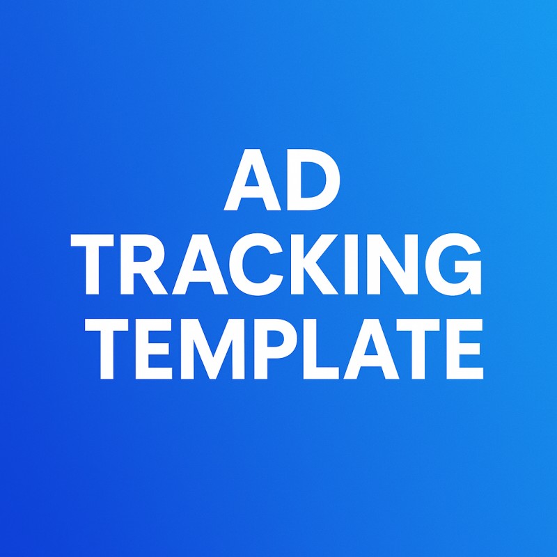Ad Performance Tracker – Weekly & Monthly Templates