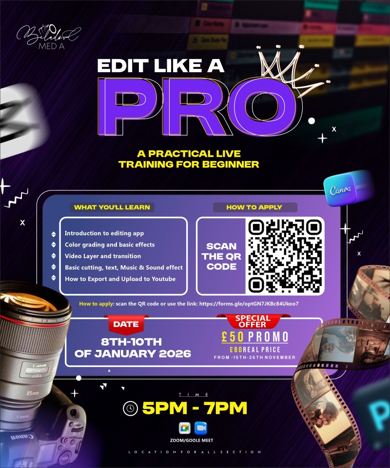 EDIT LIKE A PRO VIDEO TRAINING