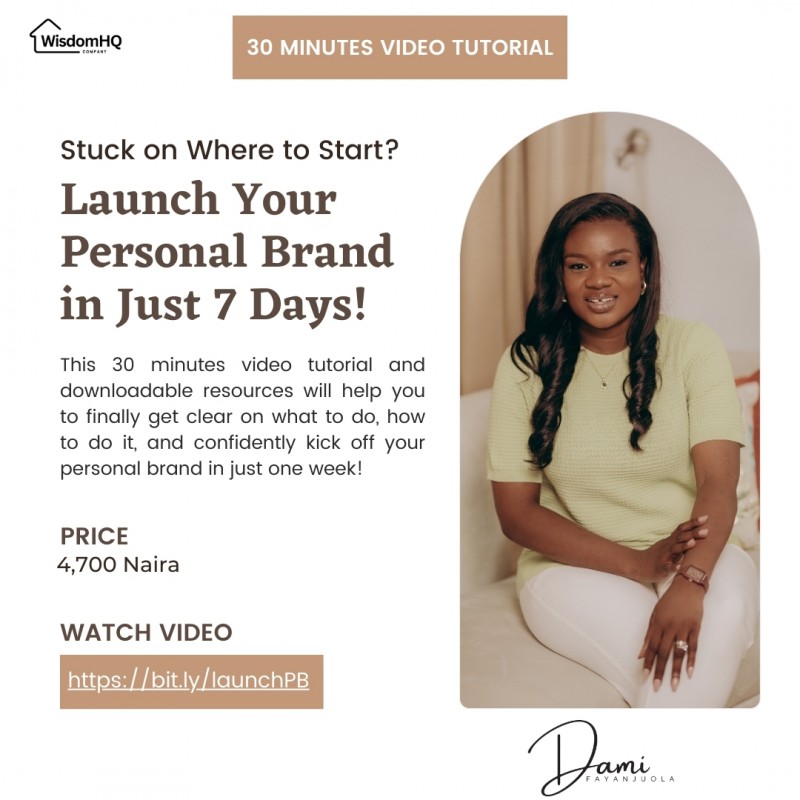 Launch your Personal Brand from Scratch