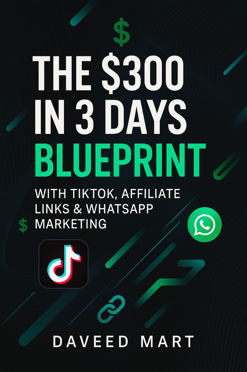 The $300 in 3 Days Blueprint – With TikTok, Affiliate Links & WhatsApp Marketing