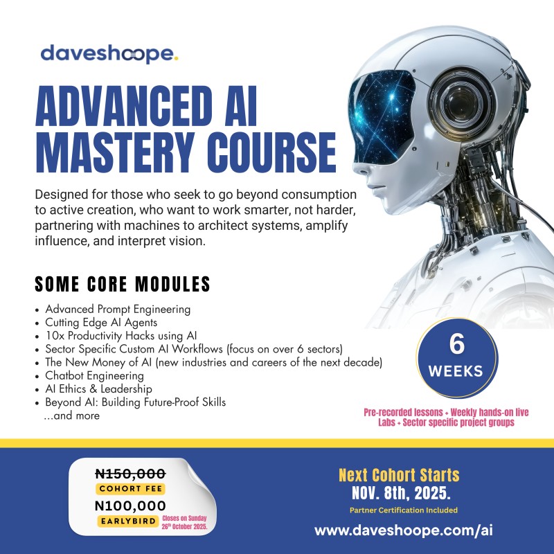 Daveshoope Advanced AI Mastery Course - Nov25