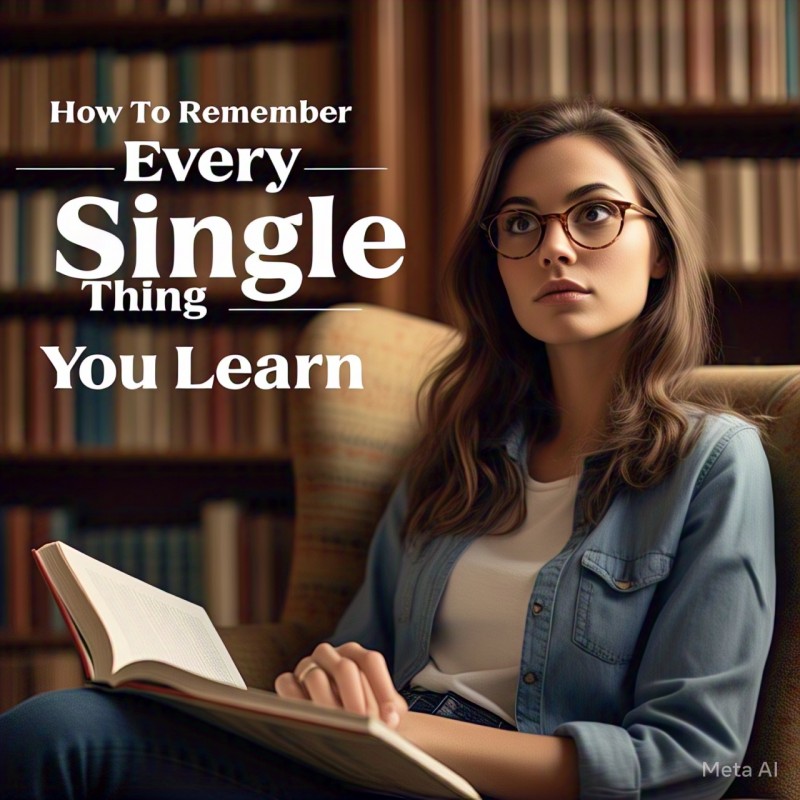 How To Remember Every Single Thing You Learn