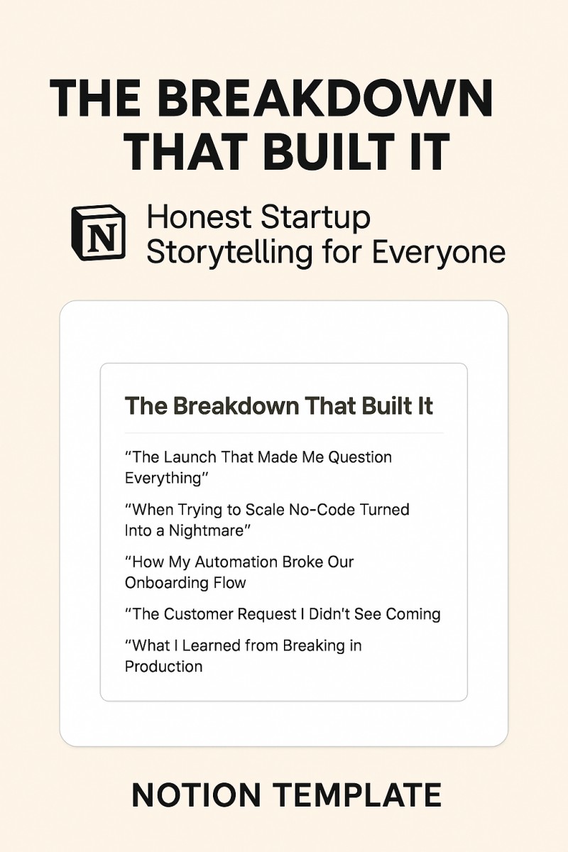 The Authentic Founder Voice Notion Template