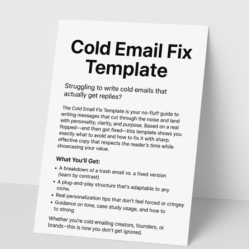 How to write cold emails that don't get ignored.