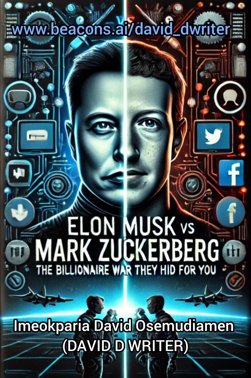 ELON MUSK vs MARK ZUCKERBERG THE BILLIONAIRE WAR THEY HID FOR YOU by Imeokparia David Osemudiamen (DAVID D WRITER)