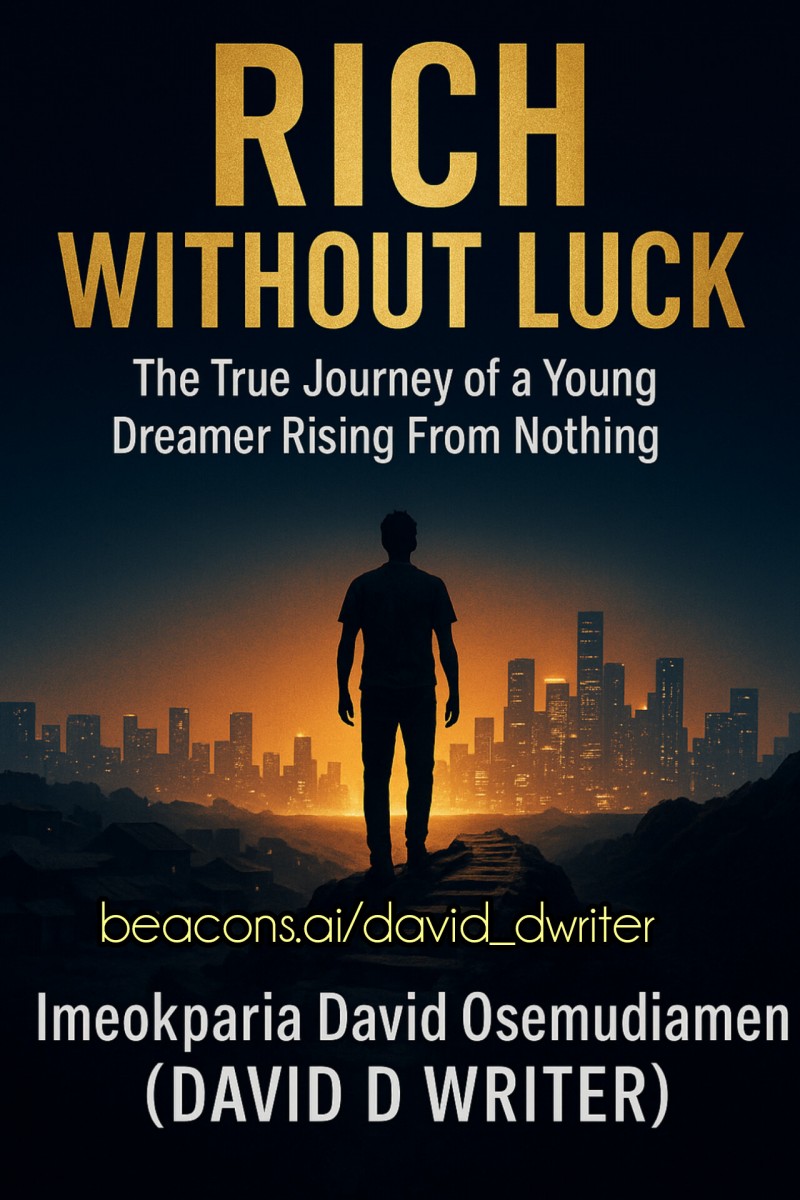 RICH WITHOUT LUCK True Journey of a Young Dreamer Rising From Nothing By Imeokparia David Osemudiamen (DAVID D WRITER)