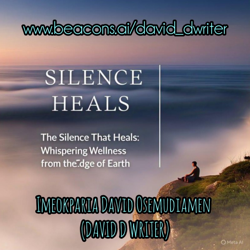 The Silence That Heals: Whispering Wellness from the Edge of the Earth by Imeokparia David Osemudiamen (DAVID D WRITER).