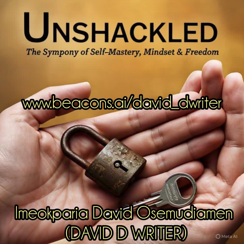 Unshackled: The Symphony of Self-Mastery, Mindset & Freedom by Imeokparia David Osemudiamen (DAVID D WRITER).