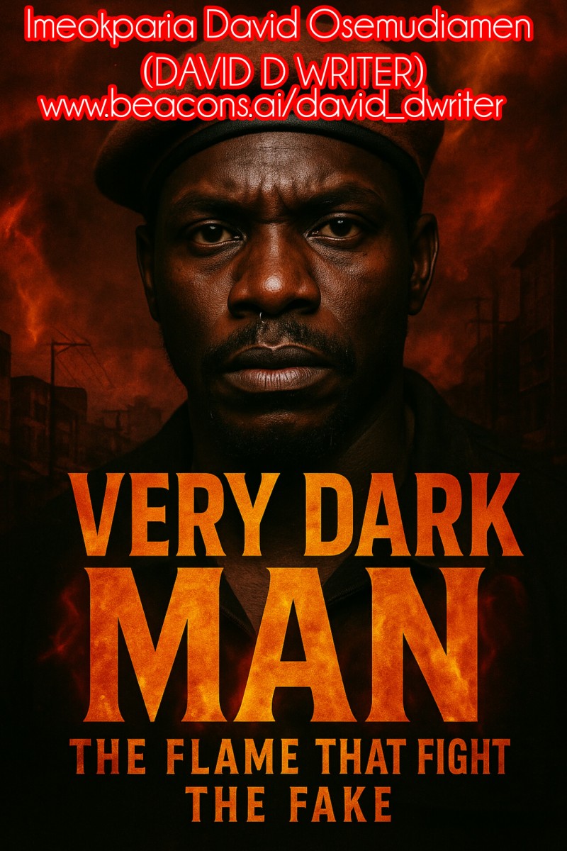 VERY DARK MAN: THE FLAME THAT FIGHTS THE FAKE by Imeokparia David Osemudiamen (DAVID D WRITER).