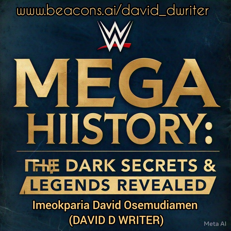 WWE MEGA HISTORY THE DARK SECRETS AND LEGENDS REVEALED by Imeokparia David Osemudiamen (DAVID D WRITER)