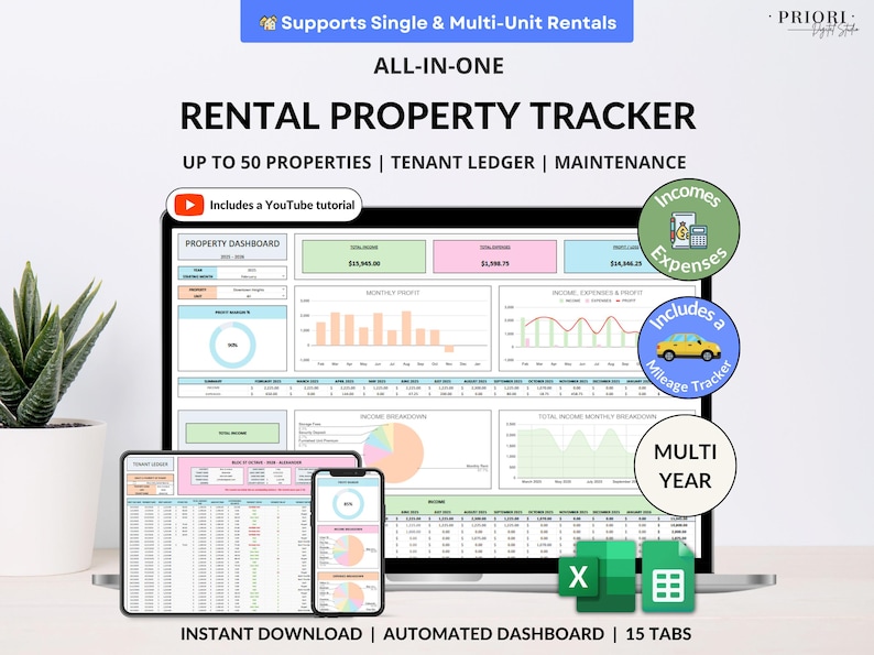 🏠 A Rental Property Tracker – Long-Term Rental Management Made Easy