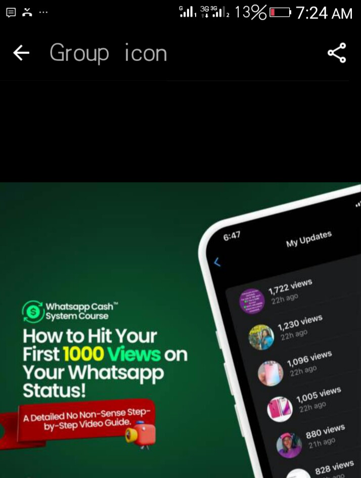 HOW TO GET 1000 STATUS VIEWS IN LESS THAN 30 DAYS
