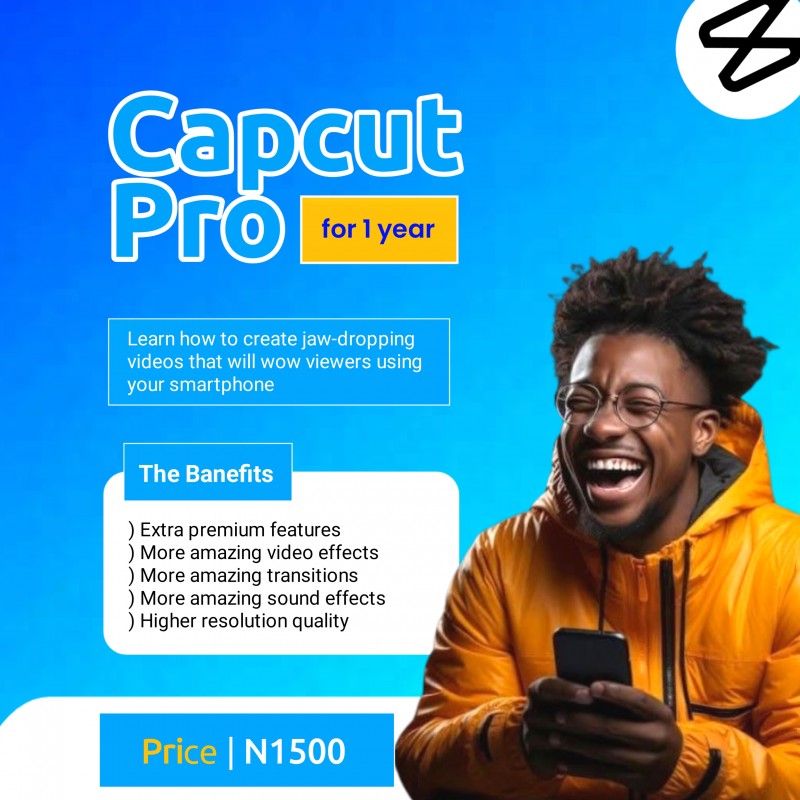 Capcut Pro For 1 Year
