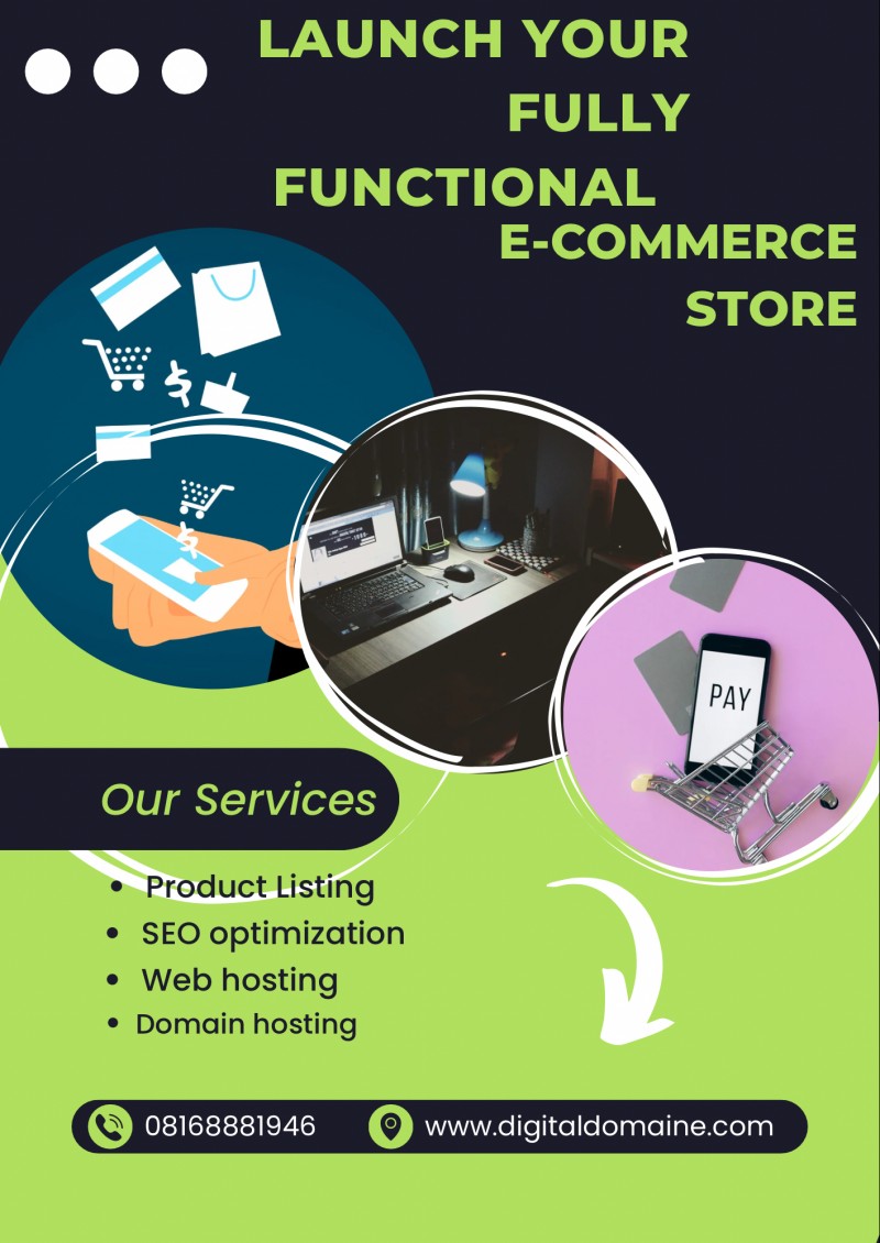 Launch your fully functional E-commerce Store(DONE FOR YOU)
