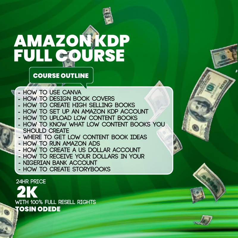 AMAZON KDP FULL COURSE (BUY&RESELL)