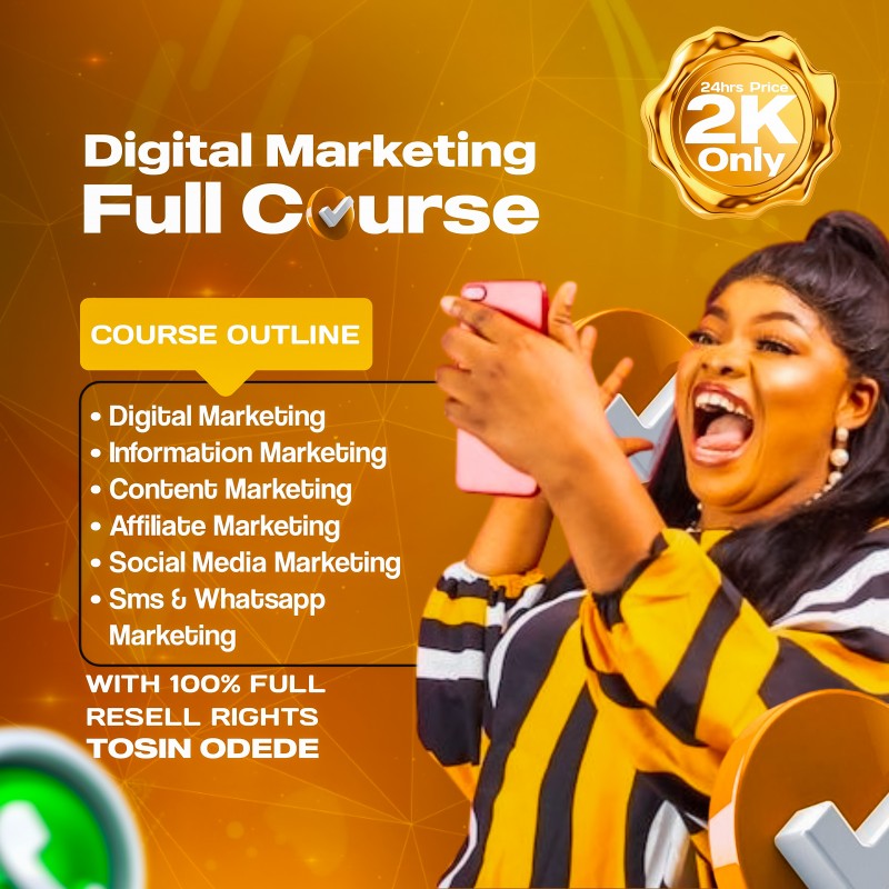 DIGITAL MARKETING FULL COURSE (BUY&RESELL)