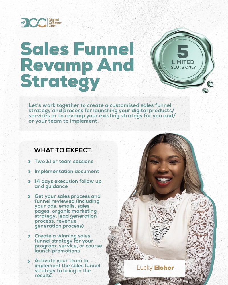 Sales Funnel Revamp & Strategy With DCC