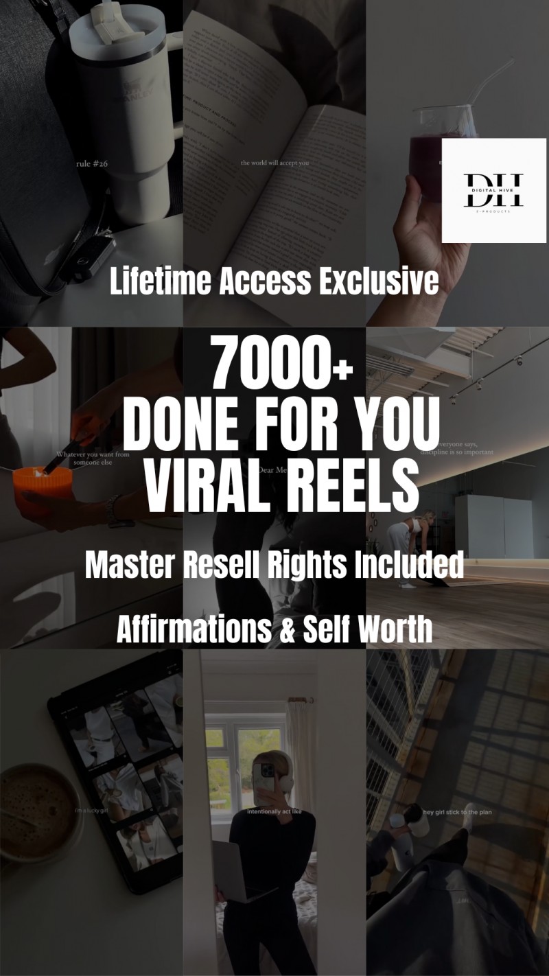 7500+ Done for your Faceless Reel - MRR/PLR Bundle