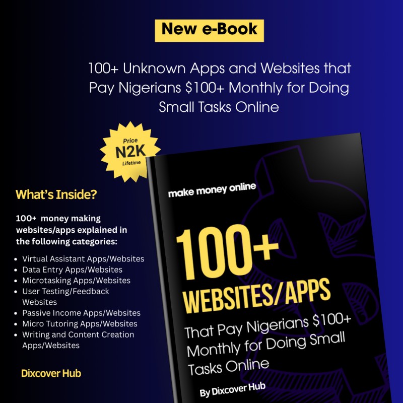 100+ Unknown Apps and Websites that Pay Nigerians $100+ Monthly for Doing Small Tasks