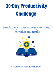 30-Day productivity challenge (part 1)