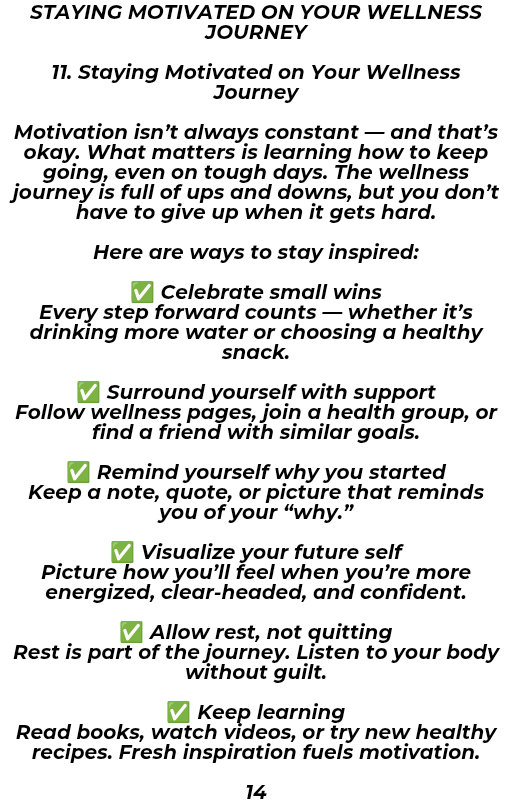 Health and wellness
