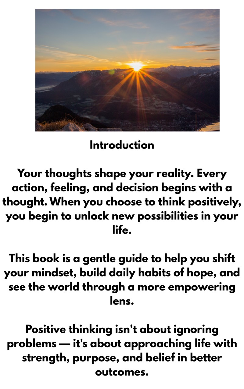 Power of positive thinking