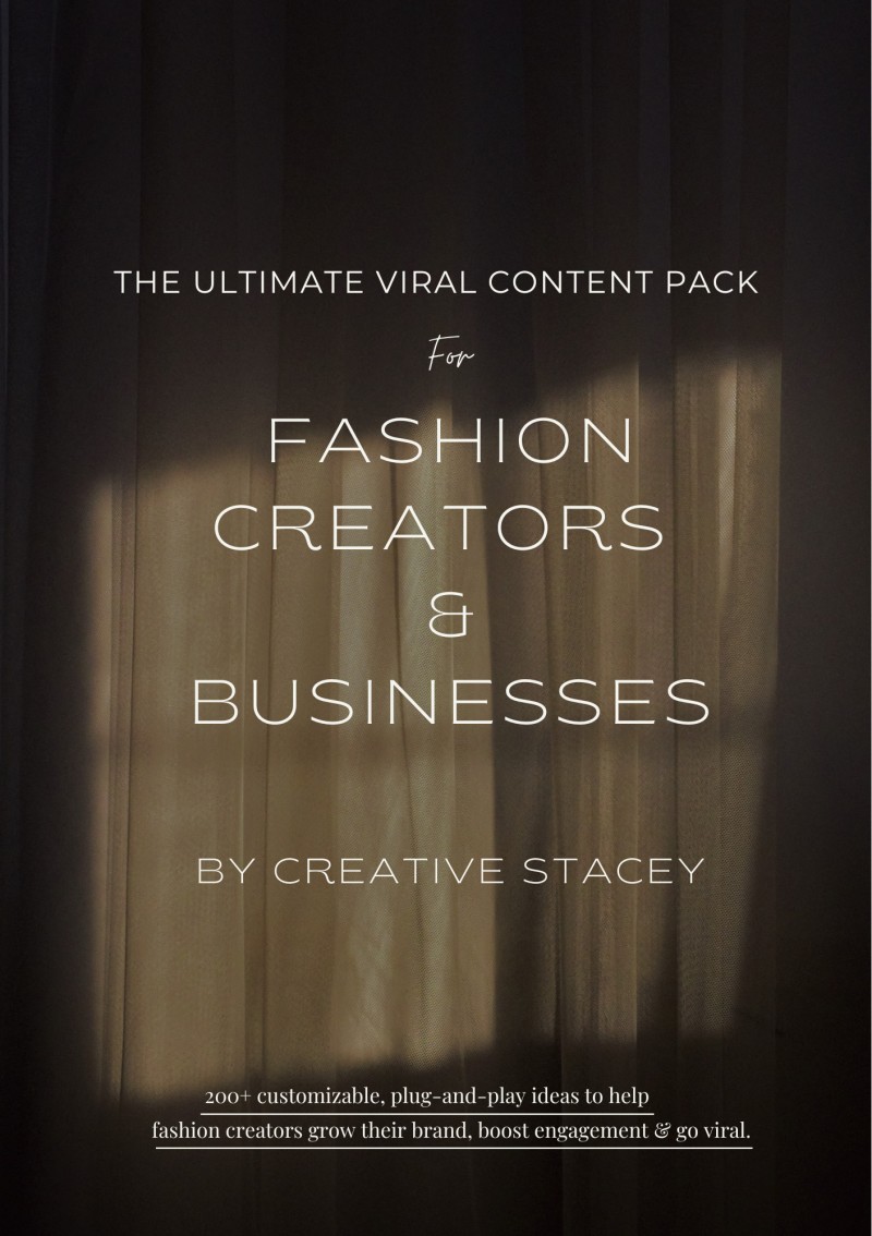 The Ultimate Viral Content Pack For Fashion Creators & Businesses