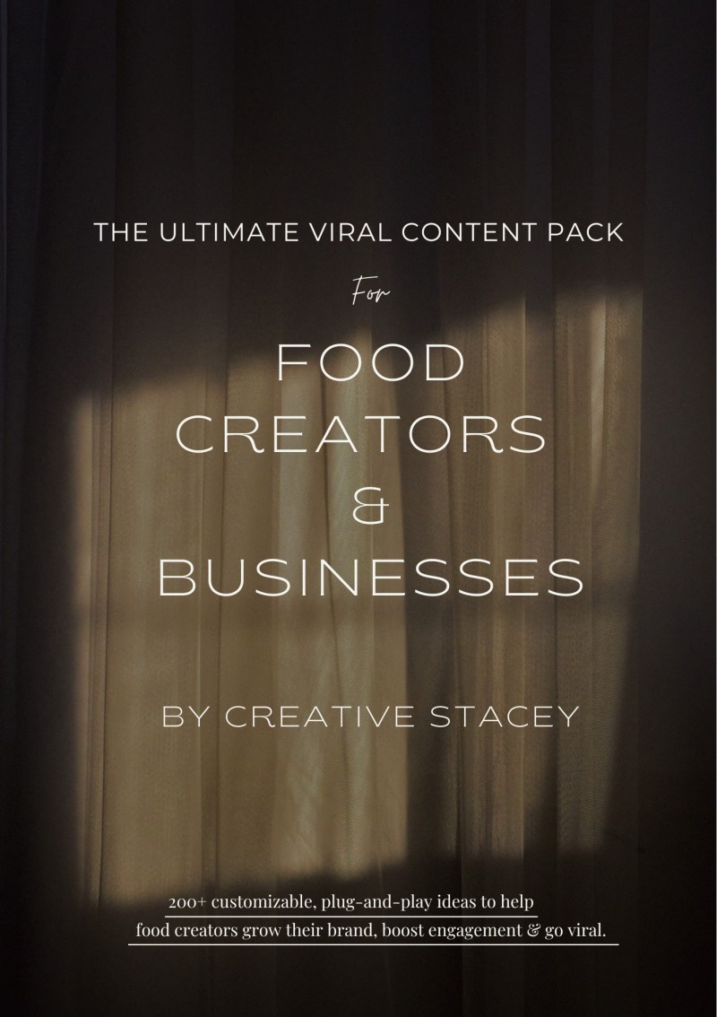 The Ultimate Viral Content Pack For Food & Business Creators